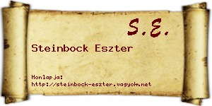Steinbock Eszter névjegykártya